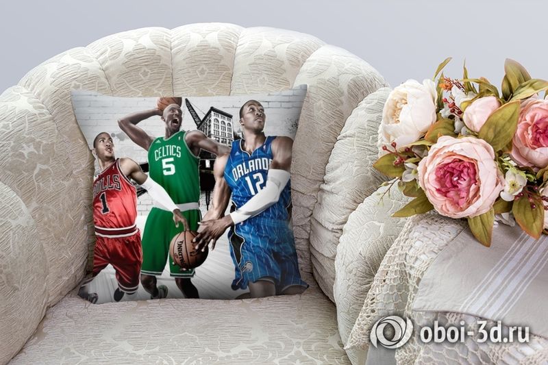 3D Подушка «Звезды баскетбола» вид 4
