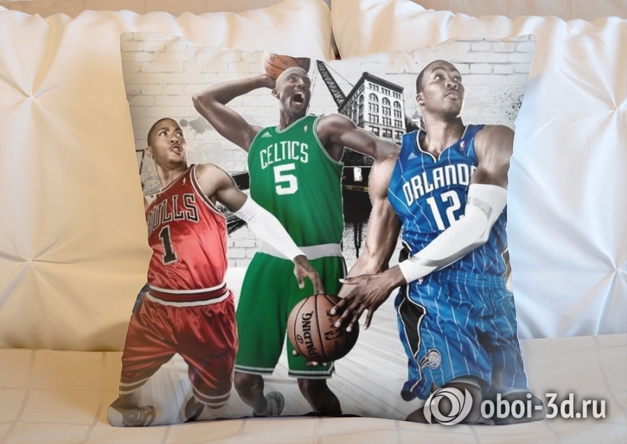 3D Подушка «Звезды баскетбола» вид 2