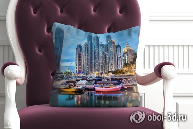 3D Подушка «Вечерний Дубай» вид 7