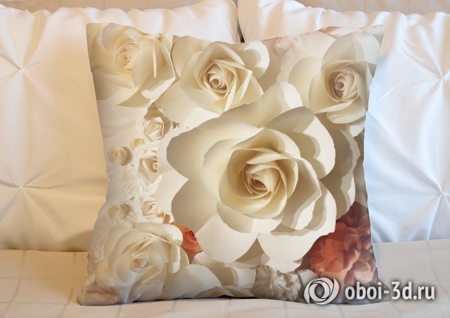 3D Подушка «Бумажные цветы» вид 4