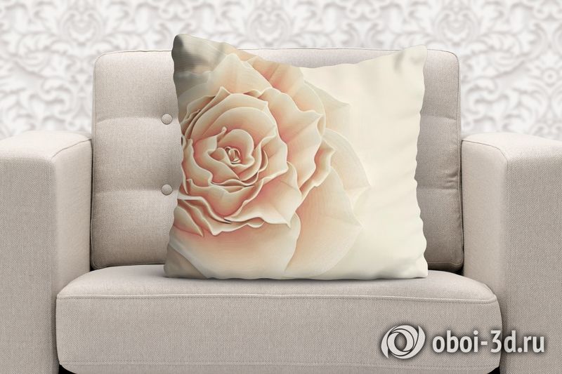 3D Подушка «Изысканная роза» вид 2