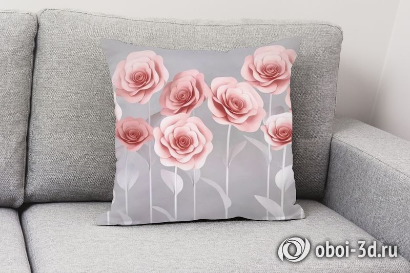 3D Подушка «Сказочные розы» вид 3
