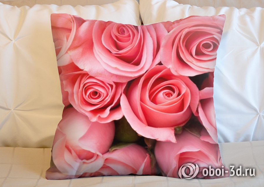 3D Подушка «Букет роз»                                           вид 2